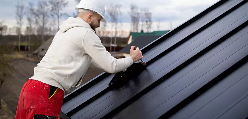 Tin Roof Ridge Cap Installation in Escondido