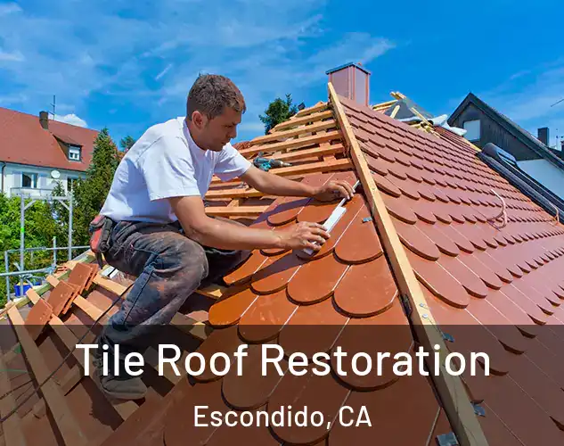  Tile Roof Restoration Escondido, CA